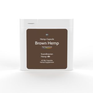brown hemp capsules